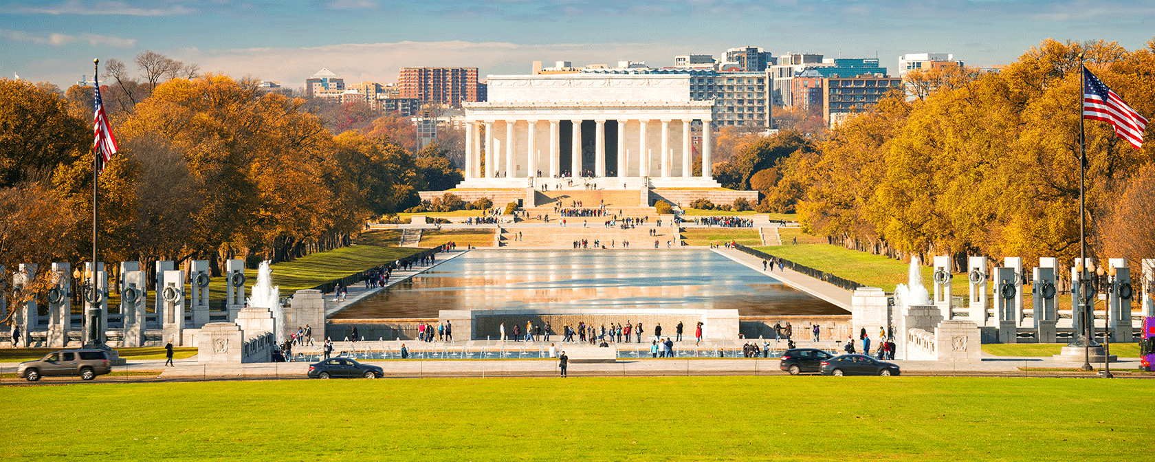 Lincoln Memorial durante l'autunno