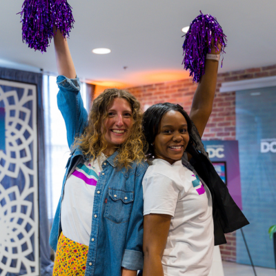 Emily and Courtney at DDC open house 2022