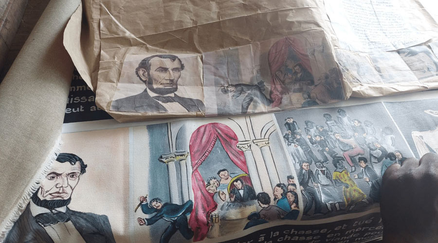 Georges Adéagbo’s Create to Free Yourselves: Abraham Lincoln and the History of Freeing Slaves in America
