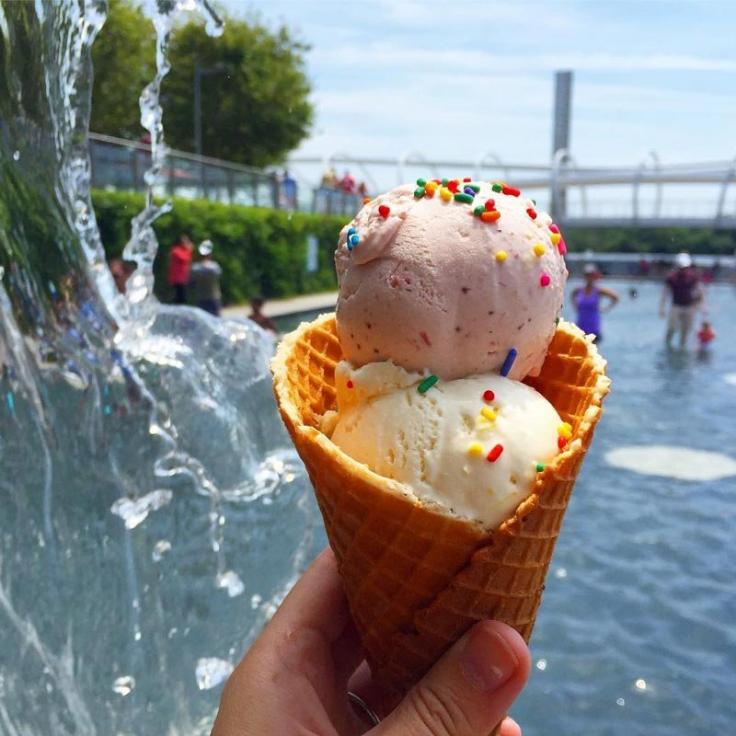 @icecreamjubilee - Ice Cream Jubilee ice cream cone at the Capitol Riverfront&#039;s Yards Park - Where to eat near Washington, DC&#039;s waterfronts