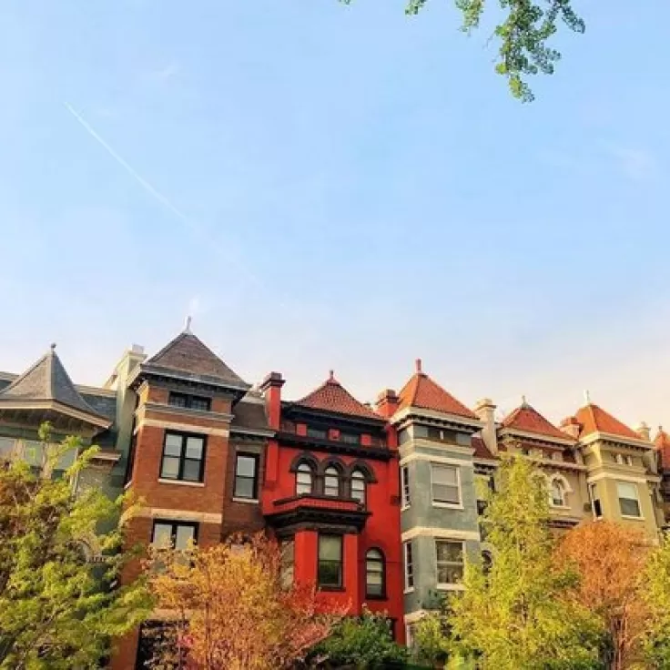 @starrygirl - Twilight view of rowhouses in Adams Morgan - Neighborhoods in Washington, DC