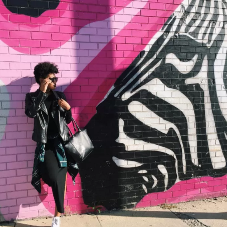 @thejoyofstylingllc - Zebra mural at Union Market in NoMa - Street art in Washington, DC