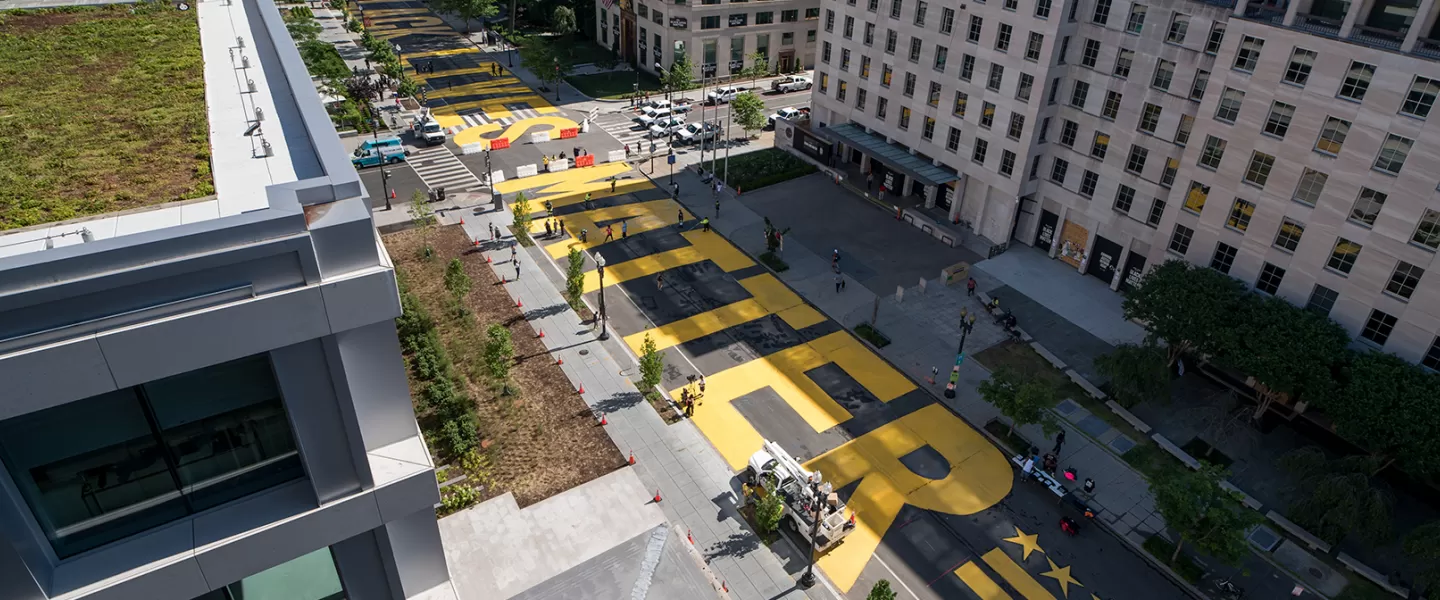 Black Lives Matter Plaza in Washington, DC