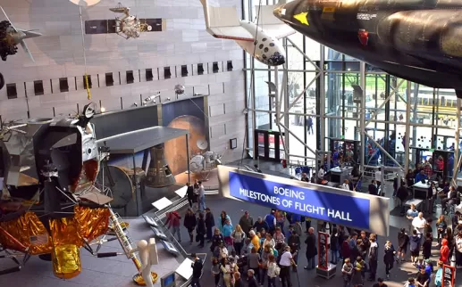 The Boeing Milestones of Flight Hall at the Smithsonian National Air & Space Museum - Free Smithsonian Museum in Washington, DC
