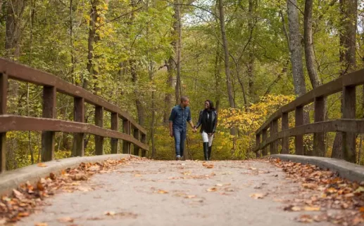 Couple in Rock Creek Park - Free Outdoor Activities in Washington, DC
