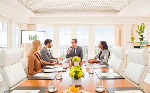 Group meeting at Top of the Hay in The Hay-Adams hotel - Boardrooms with natural light in Washington, DC
