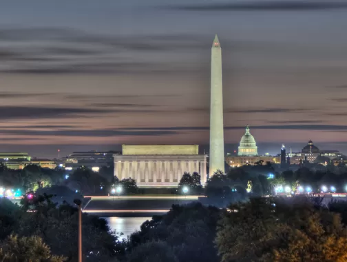 DC Skyline at Dusk