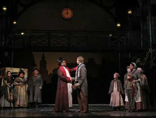 Photo taken of the stage production of A Christmas Carol