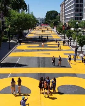 Black Lives Matter Plaza in Washington, DC