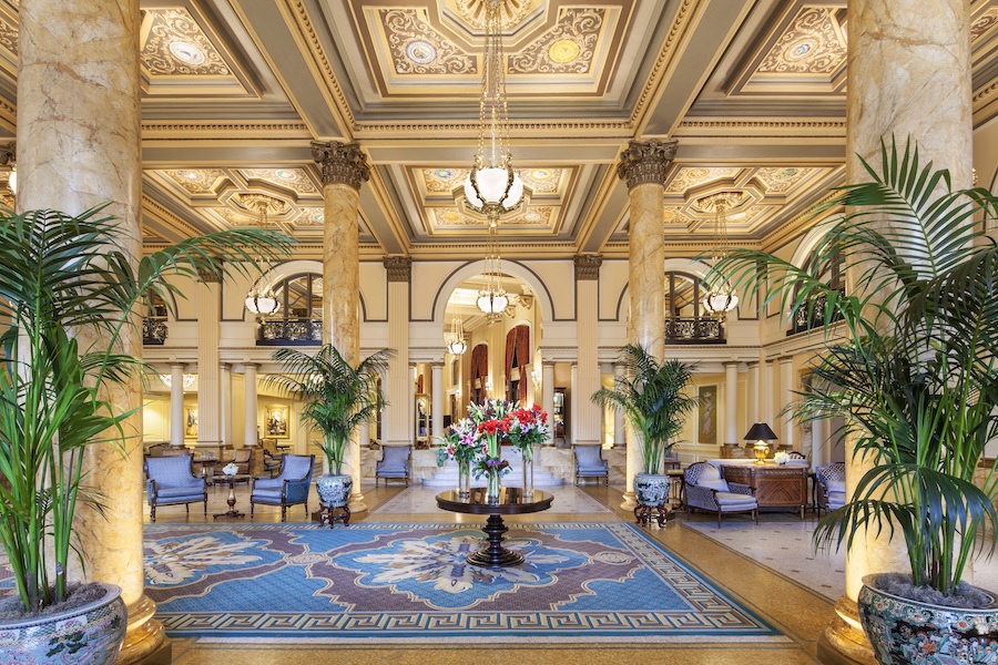 Lobby inside the Willard InterContinental Washington