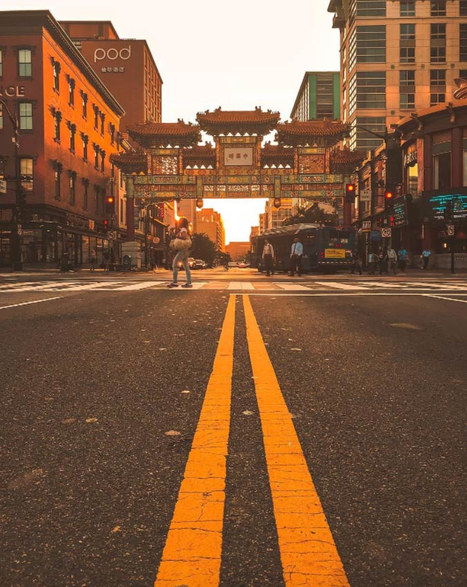 @_chriscruz - Sunrise at the Chinatown Friendship Archway - Neighborhoods in Washington, DC