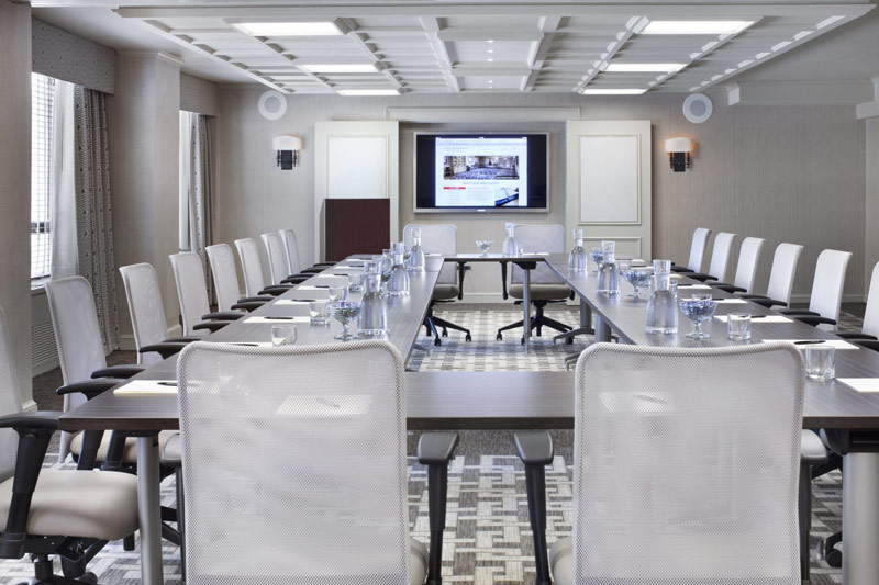 Mount Vernon boardroom at The Madison Washington DC, A Hilton Hotel - Meeting space with natural light in Washington, DC