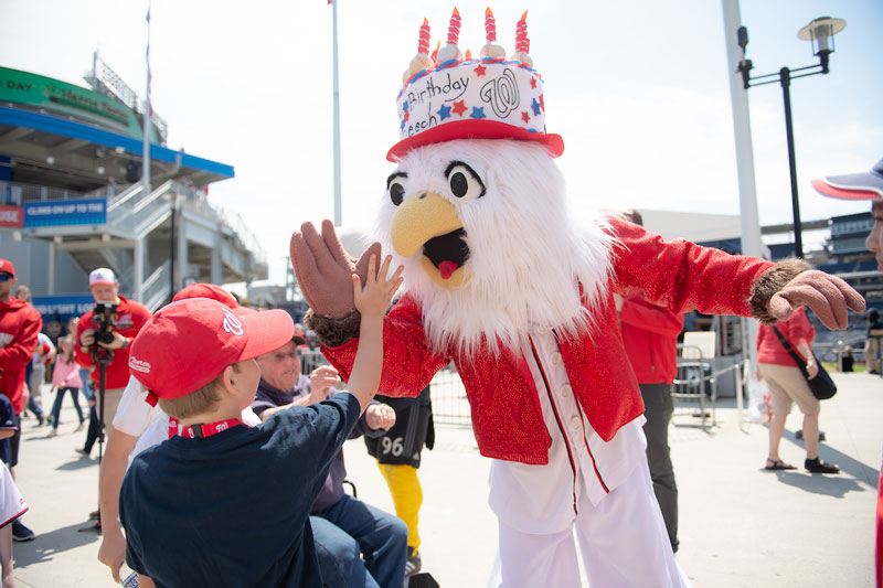 Screech at Nationals Park