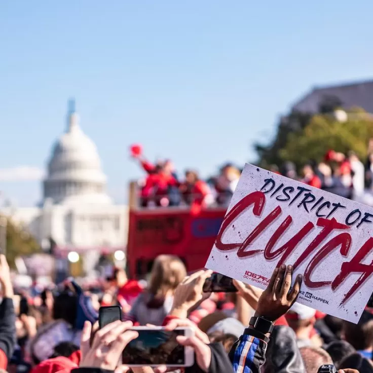 Nationals World Series Baseball Game Crowd in DC