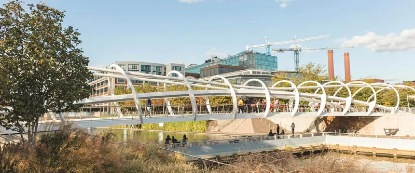 Early Fall at Yards Park Bridge on the Capitol Riverfront - Things to Do in Washington, DC