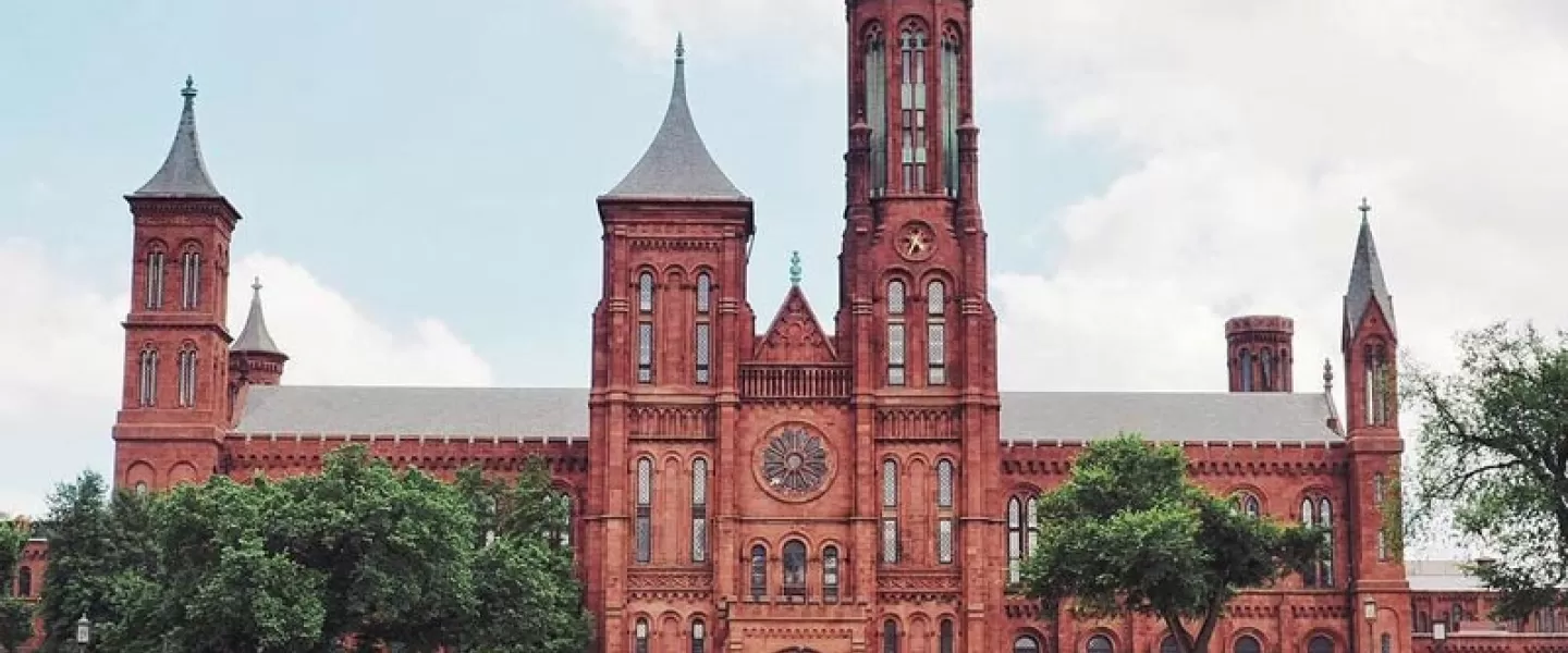 @travelwith_caro - Summer scene at the Smithsonian Castle on the National Mall - The best things to do this summer in Washington, DC