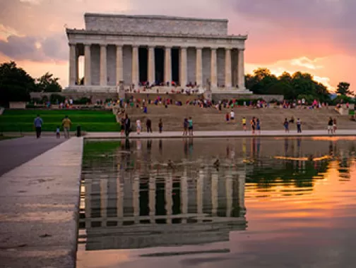 Lincoln Memorial during Summer